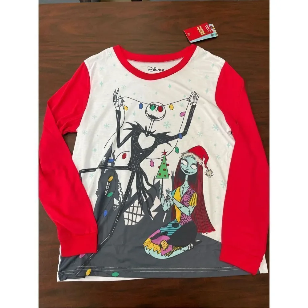 NWT Disney The Nightmare Before Christmas Women’s Two Piece Pajama Set- Medium - Picture 2 of 9